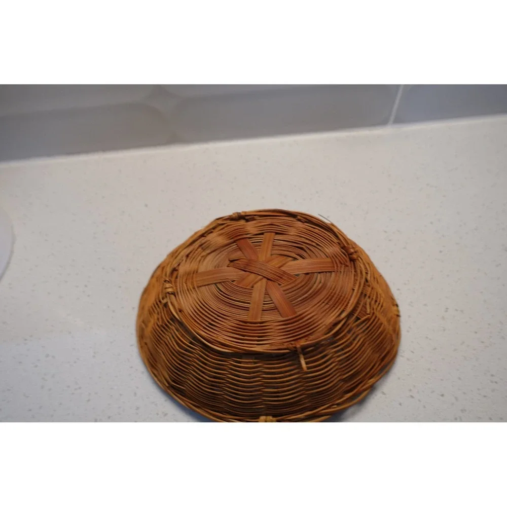 Woven Basket Decorative Bowl Planter Rustic‎ Cottagecore Home Decor